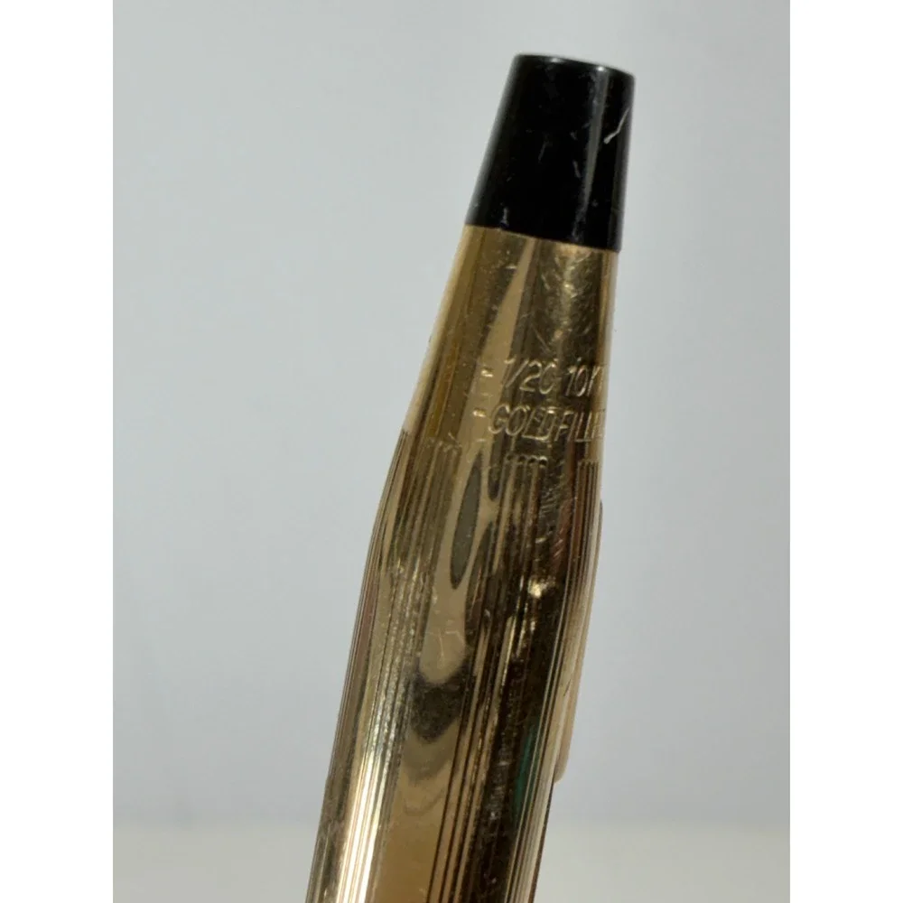 Vintage Cross 1/20 10KT Gold Filled Mechanical Pencil Pinstripe Made in USA Gold